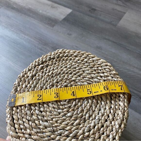 Basket NEW Home Decor Handmade Indonesia Cottagecore Bedroom Kitchen Bathroom - Picture 8 of 9